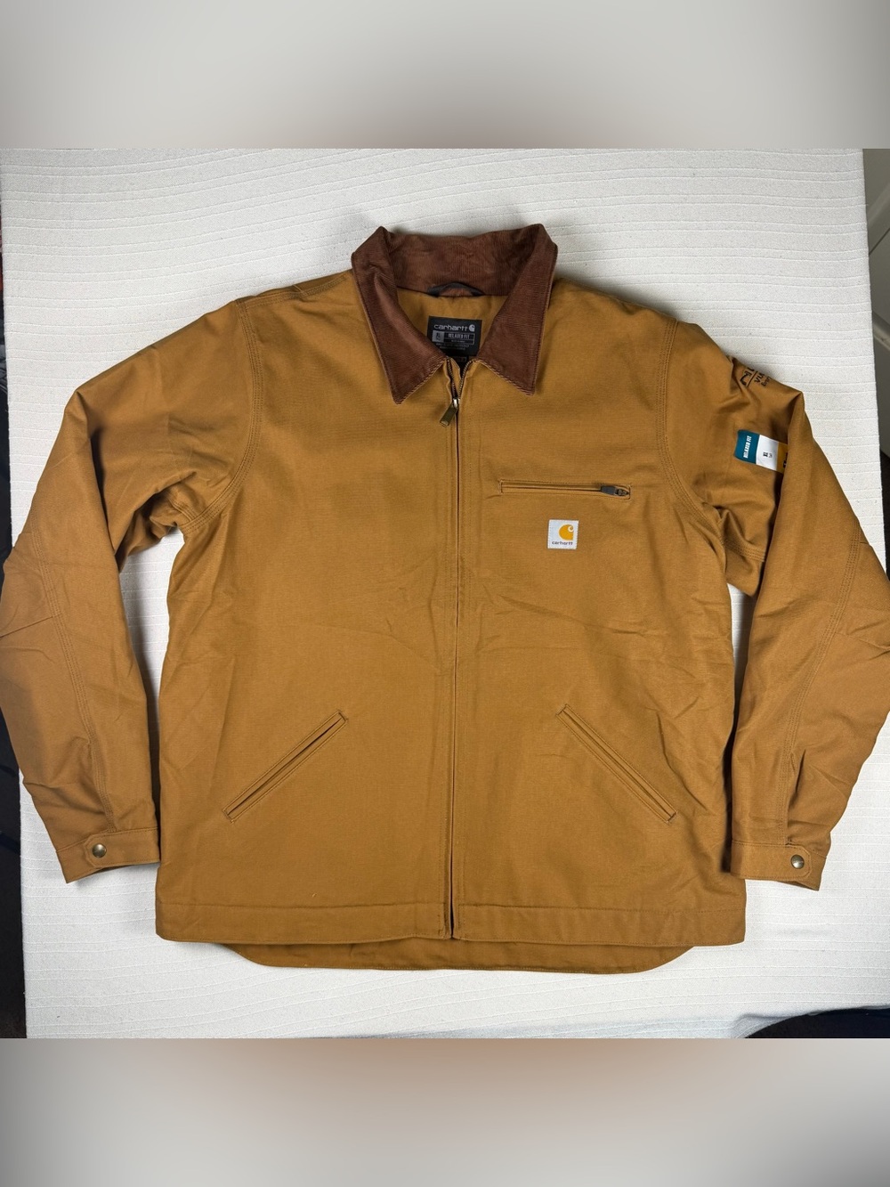 Carhartt Detroit Jacket Large Brown NWT Blanket Lined Relaxed OJ3828-M Workwear